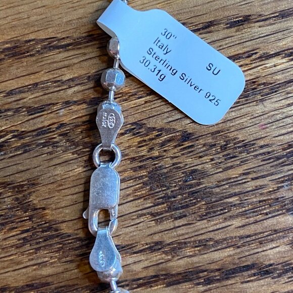 16” Necklace Popcorn Sterling Silver 925 Milor Italy SU Jewelry 30.31g - Picture 5 of 8